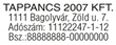 TRAXX Pocket Stamp 4116 bélyegző nyomat minta